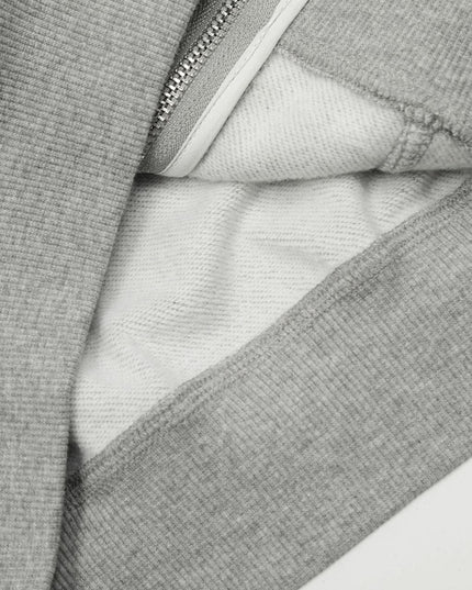 TALKLESSFASHION 0172 American men's and women's high-end trend solid color deconstructed jacket design men's loose cardigan hooded sweatshirt