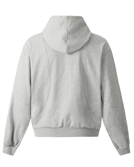 TALKLESSFASHION 0173 American high-end trend solid color neutral deconstructed coat design men's loose cardigan hooded sweatshirt
