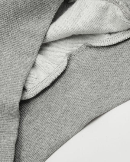 TALKLESSFASHION 0173 American high-end trend solid color neutral deconstructed coat design men's loose cardigan hooded sweatshirt