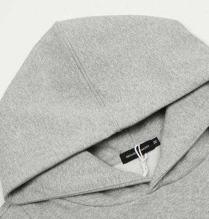 TALKLESSFASHION 0173 American high-end trend solid color neutral deconstructed coat design men's loose cardigan hooded sweatshirt