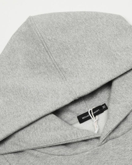 TALKLESSFASHION 0173 American high-end trend solid color neutral deconstructed coat design men's loose cardigan hooded sweatshirt