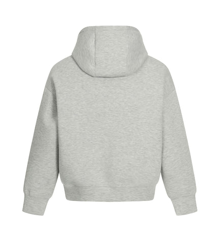TALKLESSFASHION 0273 American retro high-end neutral solid color simple design heavy men's short and wide hooded sweatshirt
