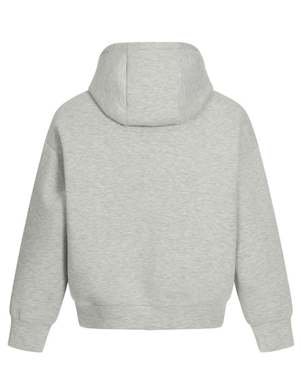 TALKLESSFASHION 0273 American retro high-end neutral solid color simple design heavy men's short and wide hooded sweatshirt