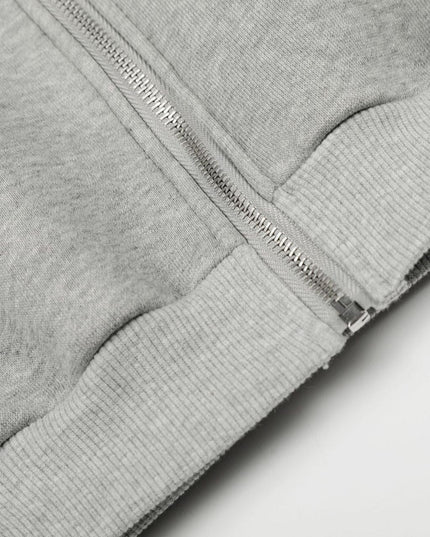 TALKLESSFASHION 0276 American street trend neutral trend retro solid color simple design short and wide men's thickened hooded sweatshirt