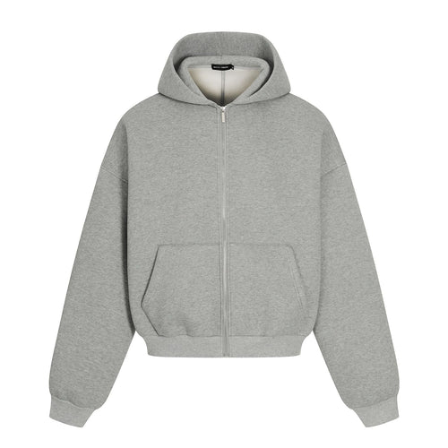 THETLSTUDIO 0276 American street trend neutral trend retro solid color simple design short and wide men's thickened hooded sweatshirt