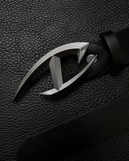TALKLESSFASHION 105cm Direction of Light Futuristic belt men's design sense niche American cleanfit belt accessories