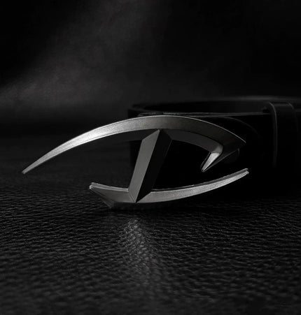 TALKLESSFASHION 105cm Direction of Light Futuristic belt men's design sense niche American cleanfit belt accessories