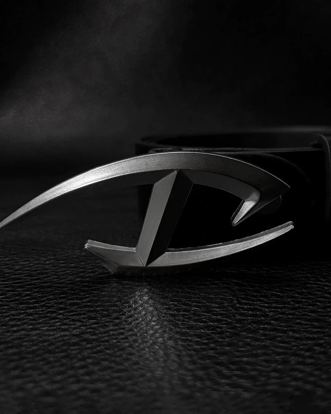 TALKLESSFASHION 105cm Direction of Light Futuristic belt men's design sense niche American cleanfit belt accessories