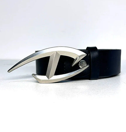 TALKLESSFASHION 105cm Direction of Light Futuristic belt men's design sense niche American cleanfit belt accessories