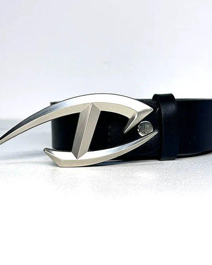 TALKLESSFASHION 105cm Direction of Light Futuristic belt men's design sense niche American cleanfit belt accessories