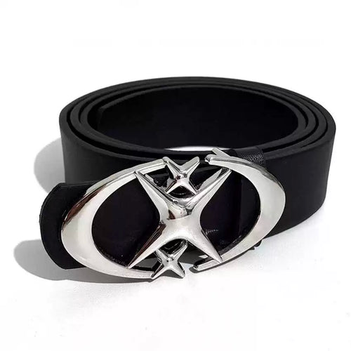 THETLSTUDIO 105cm Direction oflight niche trouser belt American premium ins buckle belt black belt men's and women's accessories