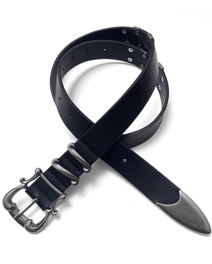 TALKLESSFASHION 110cm / black Direction of Light iris foil sword road trousers belt high intelligence cleanfit belt men's simple