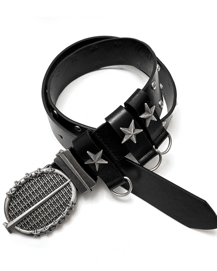 TALKLESSFASHION 112cm Direction of Light Knight Rivet Niche Subculture Hip Hop Belt Vintage Belt Pant Belt Male Trend