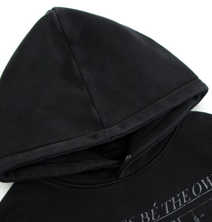TALKLESSFASHION 2019 American retro trend heavy compound wash abstract pattern design men's hooded loose hooded sweatshirt