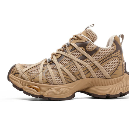 TALKLESSFASHION 2025 summer new braided strap casual height-increasing daddy shoes