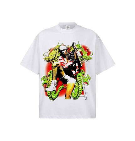 TALKLESSFASHION 2026 Cross-border Playboi Carti Summer Cotton Short Sleeve T-Shirt Men's American Crew Neck Dropped Shoulder Couple Short Sleeves