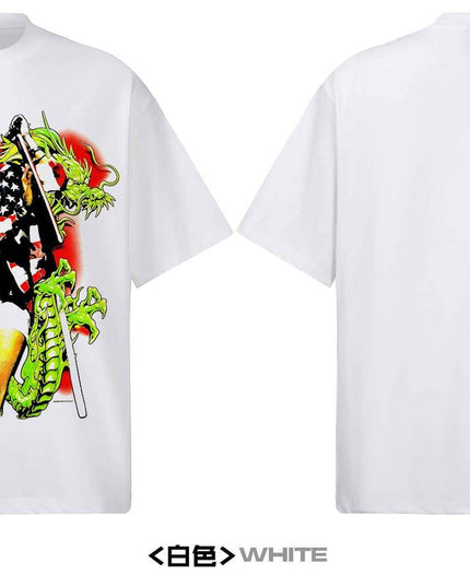 TALKLESSFASHION 2026 Cross-border Playboi Carti Summer Cotton Short Sleeve T-Shirt Men's American Crew Neck Dropped Shoulder Couple Short Sleeves
