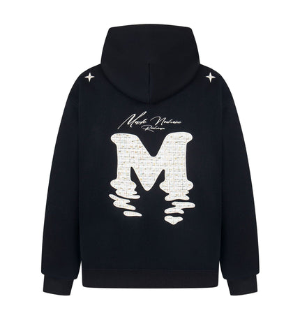 TALKLESSFASHION 2727 American retro high street trend men's and women's high-end letter 10,000 needle embroidery picture design men's hooded sweatshirt