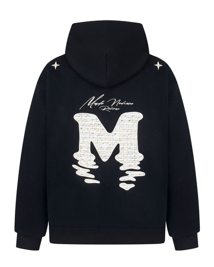 TALKLESSFASHION 2727 American retro high street trend men's and women's high-end letter 10,000 needle embroidery picture design men's hooded sweatshirt