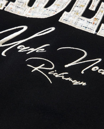 TALKLESSFASHION 2727 American retro high street trend men's and women's high-end letter 10,000 needle embroidery picture design men's hooded sweatshirt