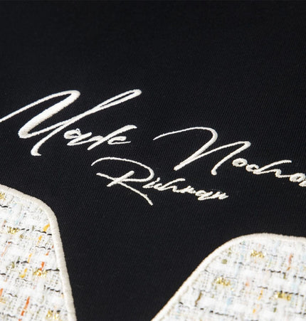 TALKLESSFASHION 2727 American retro high street trend men's and women's high-end letter 10,000 needle embroidery picture design men's hooded sweatshirt