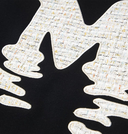 TALKLESSFASHION 2727 American retro high street trend men's and women's high-end letter 10,000 needle embroidery picture design men's hooded sweatshirt
