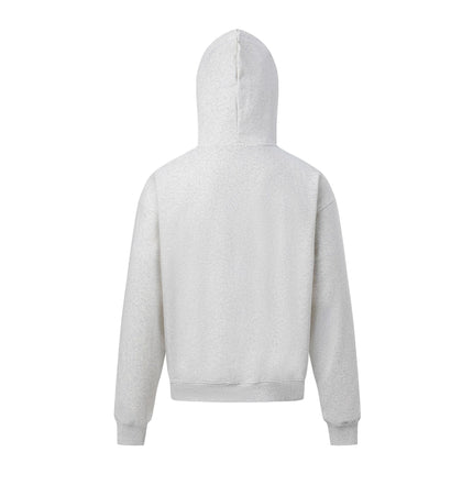 TALKLESSFASHION 27412 American retro neutral high-end fun sticker print design men's heavy loose hooded sweatshirt