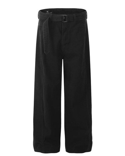 TALKLESSFASHION 2XL / Black G6636 GXFortune American Retro Commuter Belt Machete Jeans Men's and Women's Trendy Loose Straight Casual Pants