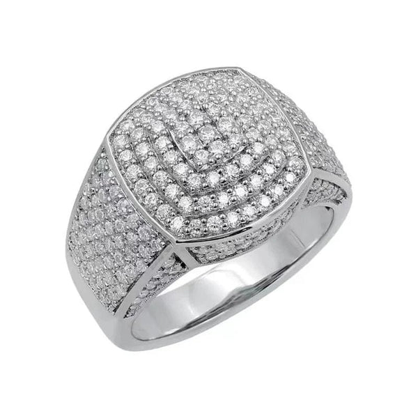 Rhinestone Silver Rings---------8669