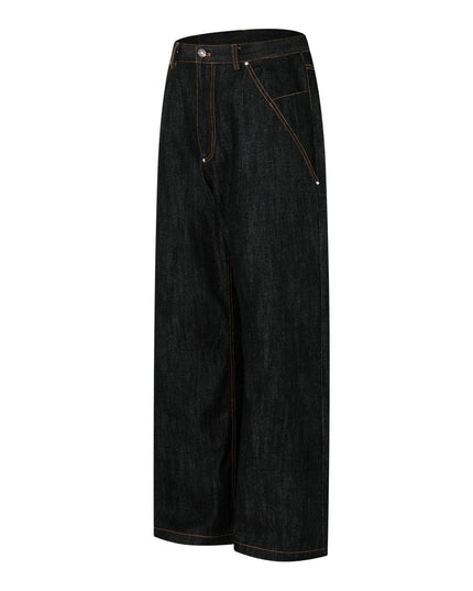 TALKLESSFASHION American retro cleanfit straight-leg jeans for men and women, versatile loose and casual, slimming long pants