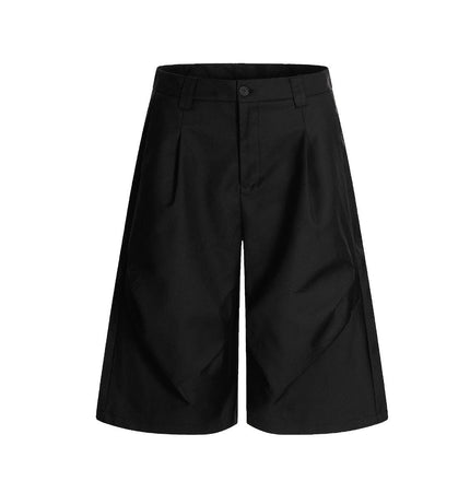 TALKLESSFASHION American Retro Drapy Pleated Suit Pants