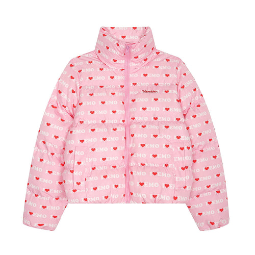 THETLSTUDIO American Retro Love Letters Cropped Puffer