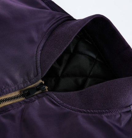 TALKLESSFASHION American Retro Padded Bomber Jacket