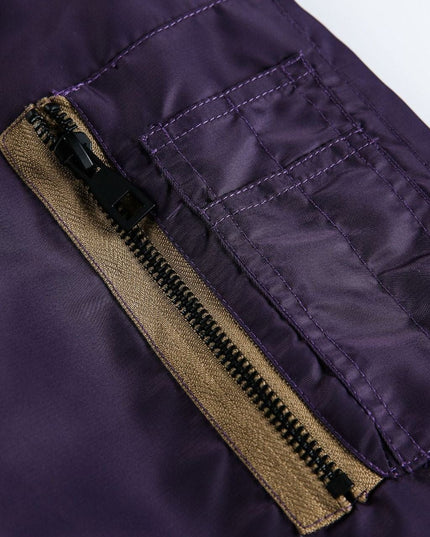 TALKLESSFASHION American Retro Padded Bomber Jacket