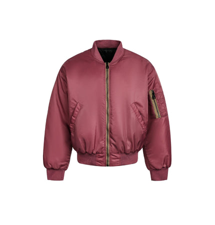TALKLESSFASHION American Retro Padded Bomber Jacket