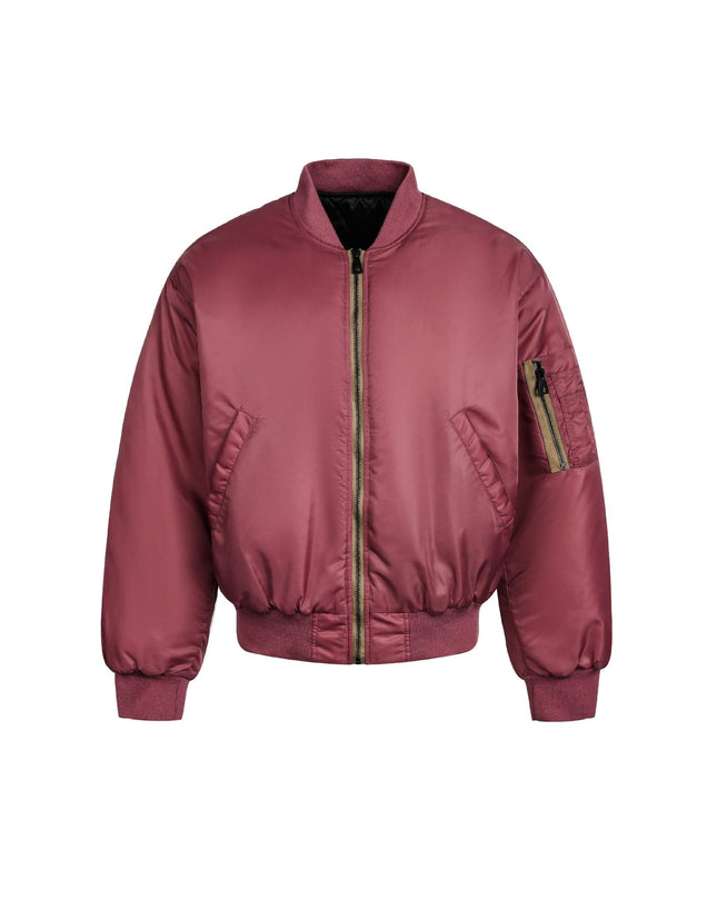 TALKLESSFASHION American Retro Padded Bomber Jacket