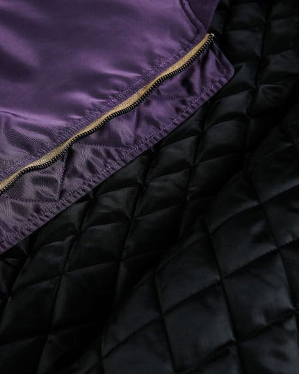 TALKLESSFASHION American Retro Padded Bomber Jacket