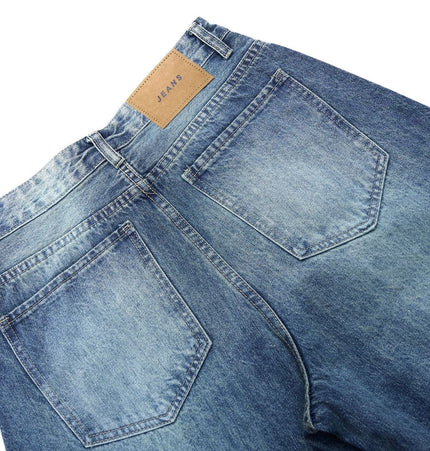 TALKLESSFASHION American retro silhouette scimitar jeans--2122