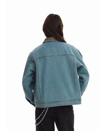TALKLESSFASHION American retro simple loose Unisex jacket—-7085