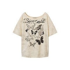 Butterfly Off-the-Shoulder Tee