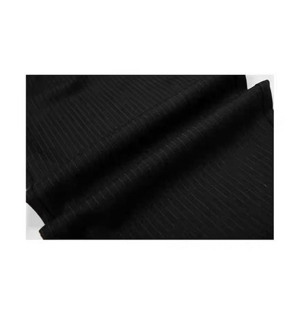 TALKLESSFASHION American vintage pleated design men's and women's spring and autumn vertical stripes wide leg loose straight casual trousers scimitar trousers