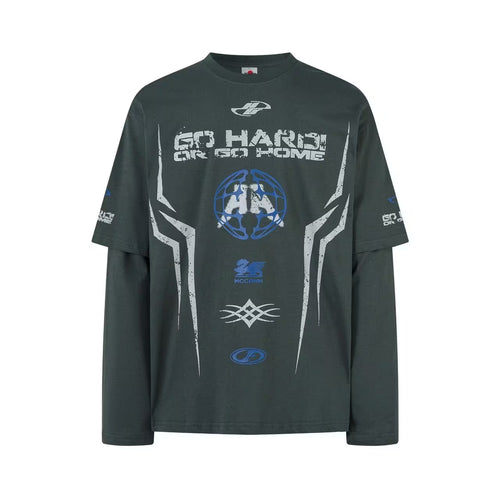THETLSTUDIO Attached Two-Piece Hybrid Tee