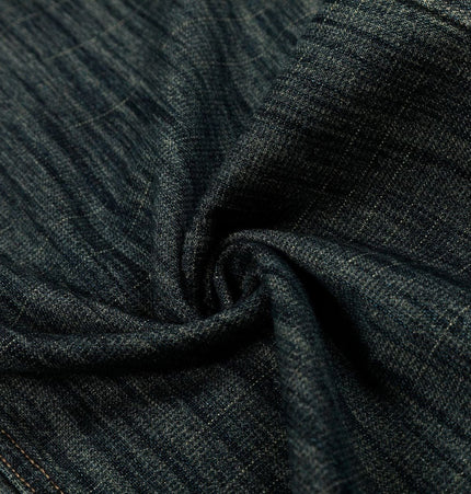 TALKLESSFASHION Bamboo Texture Wide-Leg Jeans