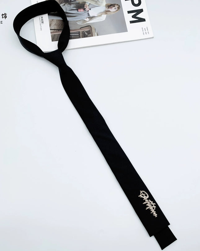 TALKLESSFASHION BEE English Flat Tie Le Chao flat head tie