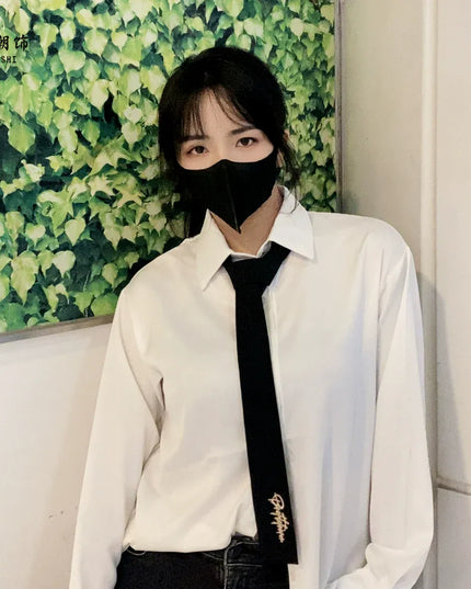TALKLESSFASHION BEE English Flat Tie Le Chao flat head tie