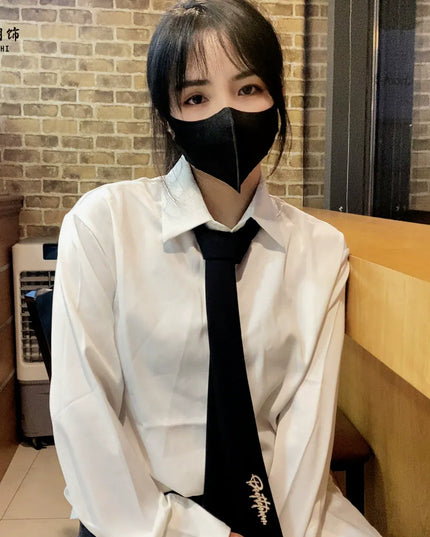 TALKLESSFASHION BEE English Flat Tie Le Chao flat head tie