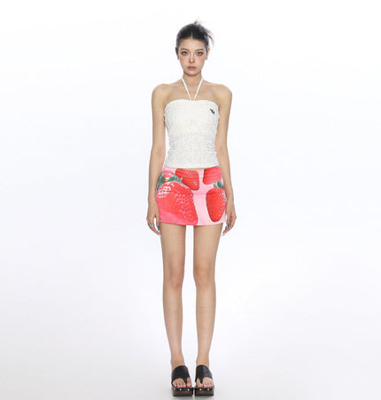 TALKLESSFASHION BIGGOLD sexy hot girl halterneck strap bandeau vest women's summer pure desire vacation style slimming sleeveless top