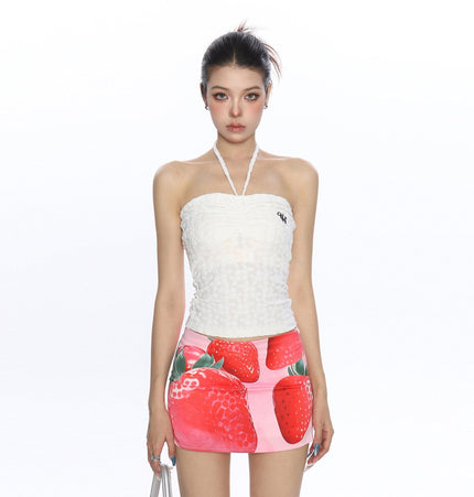 TALKLESSFASHION BIGGOLD sexy hot girl halterneck strap bandeau vest women's summer pure desire vacation style slimming sleeveless top