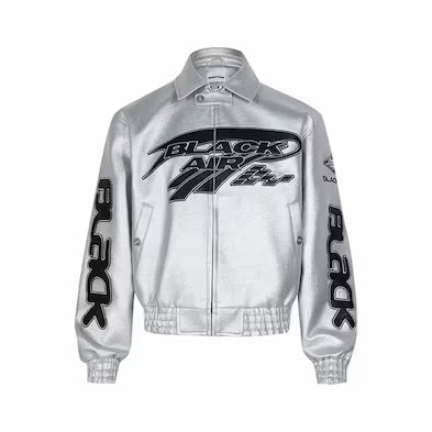 TALKLESSFASHION Black Air Vintage Flying Jacket