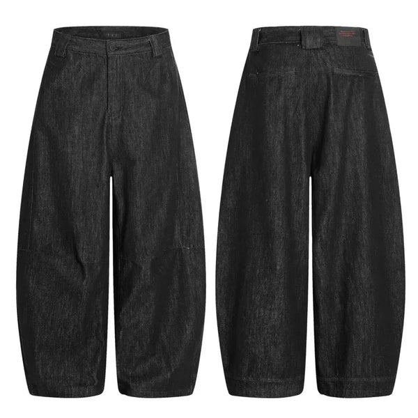 TALKLESS Curved Washed Splicing Casual Jeans ----3400